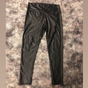 Worn once - light weight, pleather pants - XL/XXL